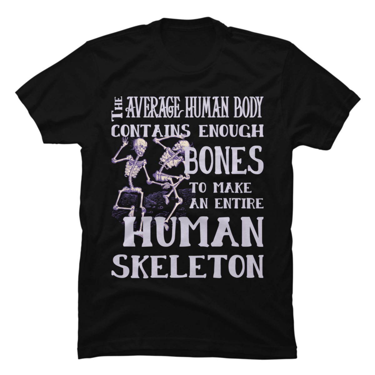 t shirt skeleton bones